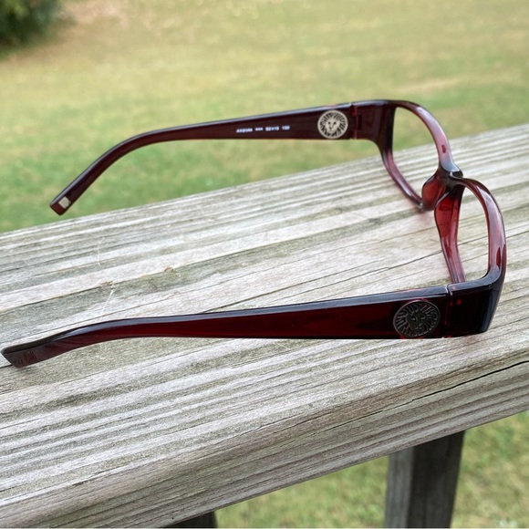 Anne Klein red glasses frames AK8088 - Picture 5 of 7